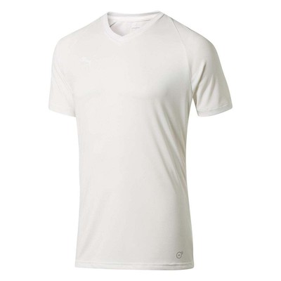 

Puma Liga Core V-образным вырезом с коротким рукавом Футбол Джерси Молодежные мальчики Белые повседневные топы 703, Белый, Puma Liga Core VNeck Short Sleeve Soccer Jersey Youth