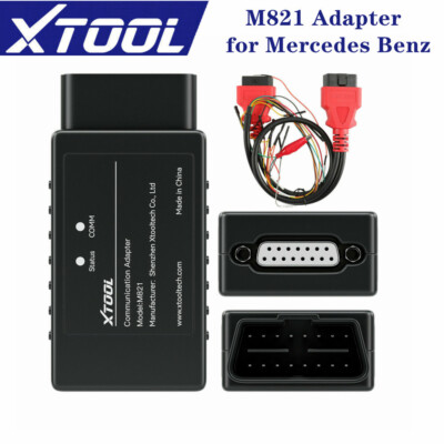 XTOOL M821 Adapter for Mercedes Benz All K!ey Lost Work with KC501 D8 A80 PAD3 
