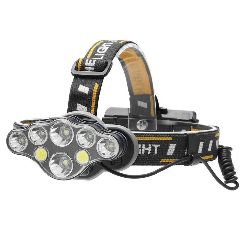 Details about / 350000LM COB USB Rechargeable Headlamp Headlight 8-Modes LED Head Torch