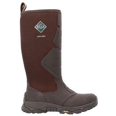Pre-owned Muck Boots Muck Boot Apex Pro 16 Inch Insulated Pull On Mens Brown Casual Boots Apms900
