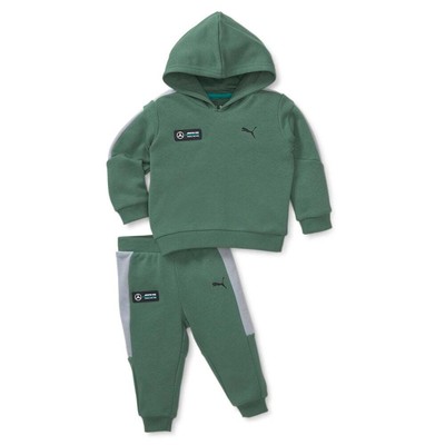 

Puma Mapf1 с капюшоном и спортивным комплектом для маленьких мальчиков, размер , пальто, куртки, верхняя одежда, Зеленый, Puma Mapf1 Hooded Hoodie - Jogger Set Toddler