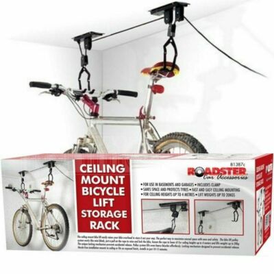 Ceiling Mount Bike Lift Racor Inc PBH1R rope locking easy lift 6Pk