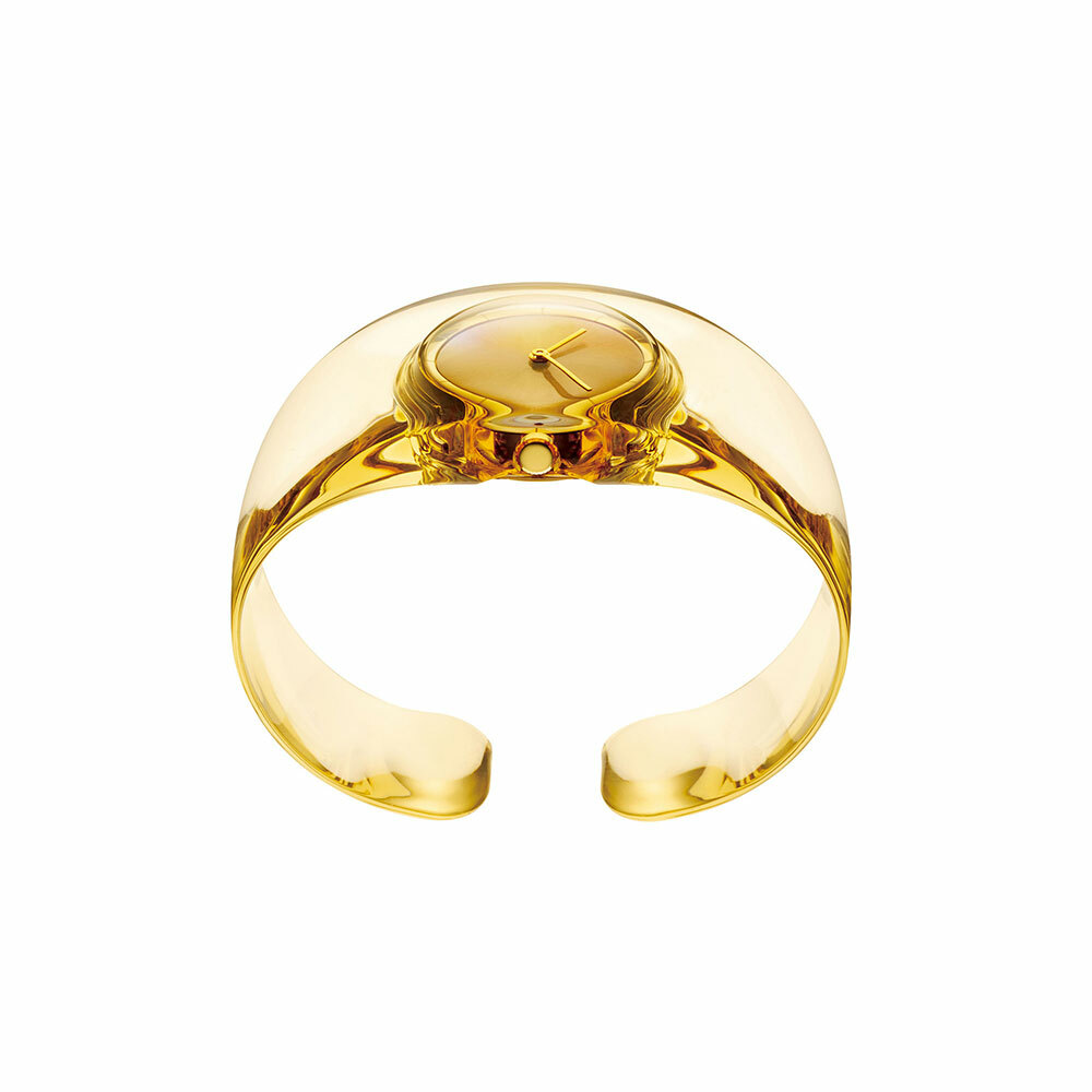 Pre-owned Issey Miyake O Series Bangle Watch Lemon Designed By Tokujin Yoshioka Ny0w005