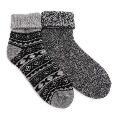 MUK LUKS Men's 2-Pair Pack Short Heat Retainer