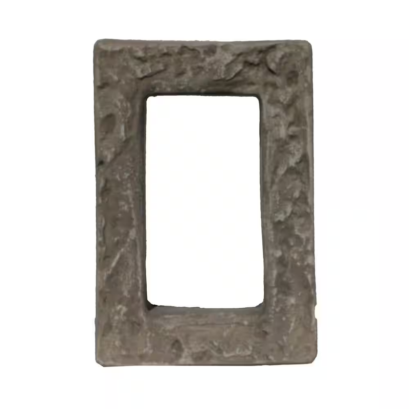 Electrical Outlet Switch Trim Box Polyurethane Stone Look Cover Plate Gray