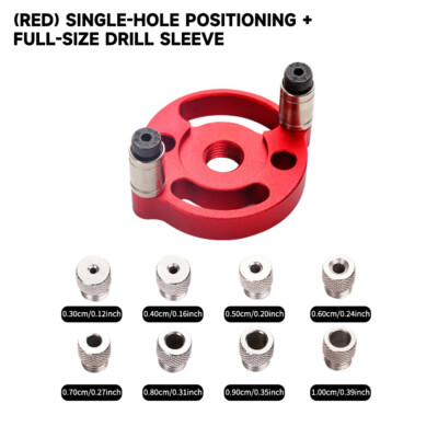 Metal Dowel Jig Kit Self-Centering Steel Vertical Hole Guide Locator Woodworking