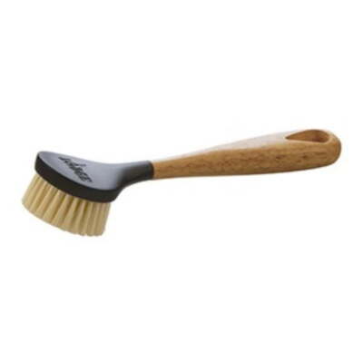 10'' Cast Iron Brush with Comfortable Wooden Handle