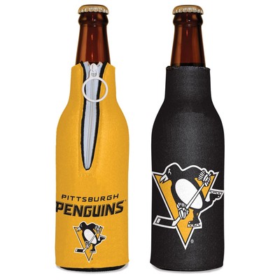 PITTSBURGH PENGUINS 12 oz KOOZIE INSULATED BOTTLE HOLDER NEW WINCRAFT  