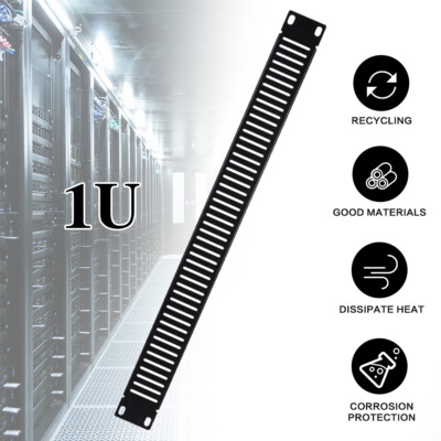 Blank Rack Panel Accessory Vented 1U Space 19inch Cabinet Heavy-Duty Rackmount