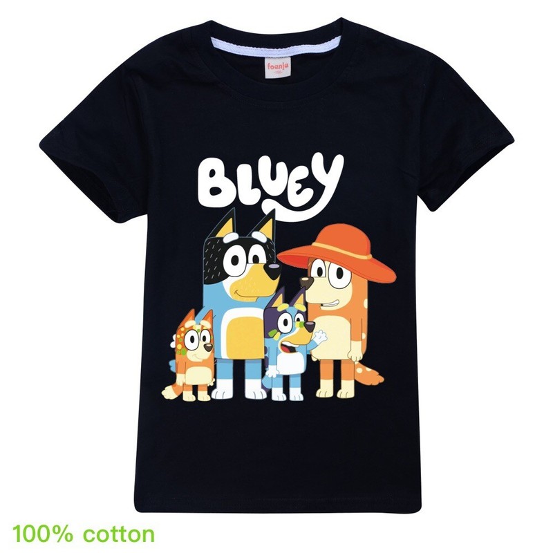 Bingo Bluey Heeler Boys Girls Unisex Kids T Shirt 100%