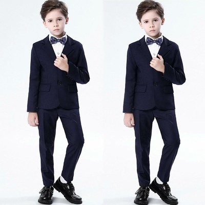 Boys Formal Coat+Pants+Bow Tie + Shirt Suit Set