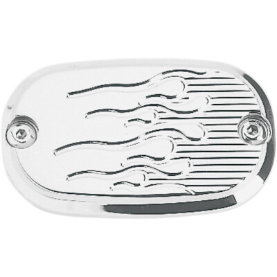 Joker Machine Master Cylinder Cover - Flame - Chrome - 99-17 | 08