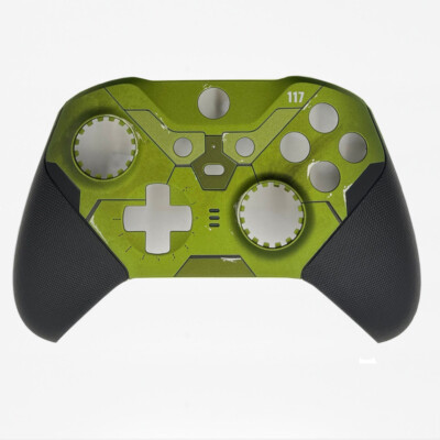  For Xbox One Elite 2 Controller Housing Shell Front Cover Bottom Case - Green