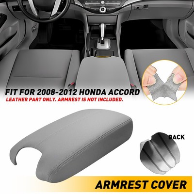 Car Center Console Armrest Lid Cover Trim Gray Fits For 2008-2012 Honda Accord