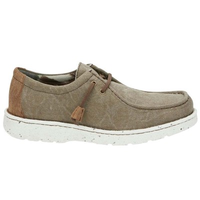 

Justin Boots Hazer Ash Slip On Мужские коричневые повседневные туфли JM302, Коричневый, Justin Boots Hazer Ash Slip On