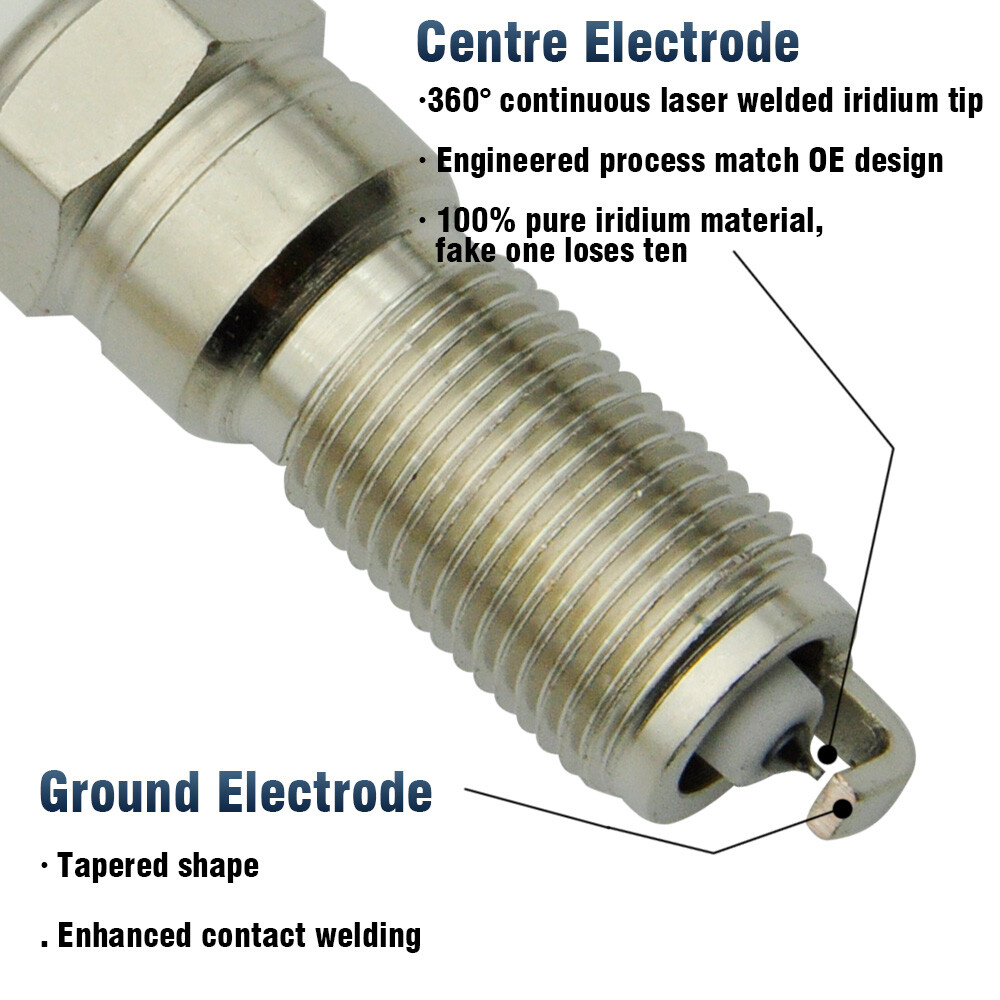 Set of 4 Ignition Coil & Iridium Spark Plug for 2013-2019 Cadillac ATS UF680