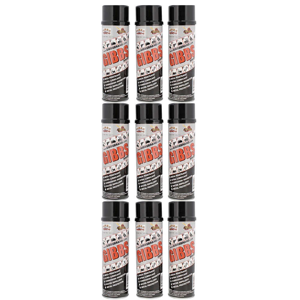 Gibbs Brand Lubricant, Penetrating Oil, Multi Purpose, Metal Protector (9 PACK)