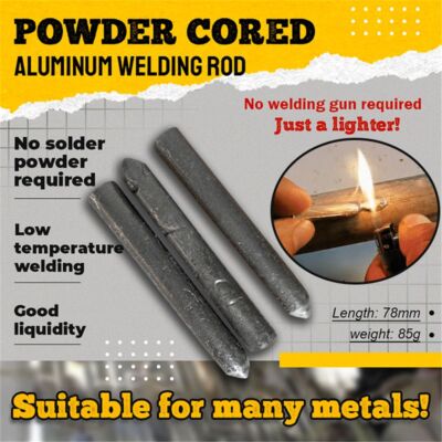 Repairs Easy Melt Tool Aluminum Solder Welding Rod Powder Cored Solding Stick