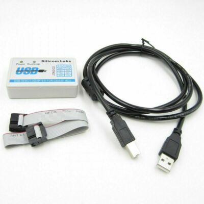 C8051F MCU Emulator U-EC6 USB Debug Adapter Downloader JTAG/C2 Mode + Cable