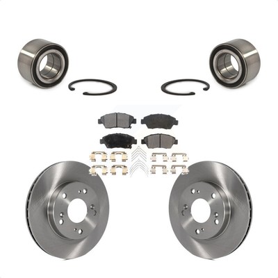 For Honda Civic Front Wheel Bearing Disc Brake Rotors And Semi-Metallic Pads Kit