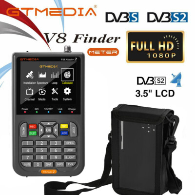 Satellite Finder Meter DVB-S2/S2X Digital Signal Sat Finder 3.5''LCD for Directv