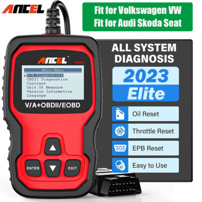 ANCEL VD500 OBD II Diagnostic Scanner for VW Audi Skoda Code Reader ABS SRS EPB
