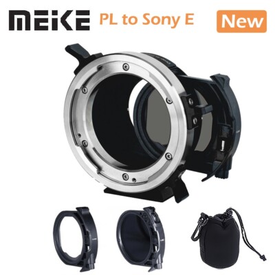 Meike-MK-PLTE-C MF Mount Adapter Drop-in Filter for ARRI PL-Mount to Sony E