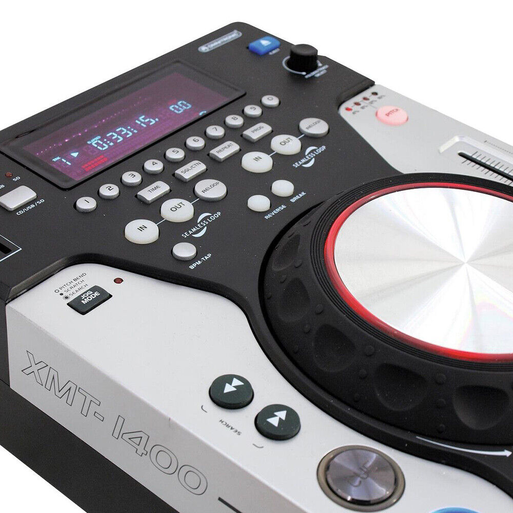 Omnitronic XMT-1400 & PM-222 Package CD Player CDJ USB MP3 DJ Disco Setup