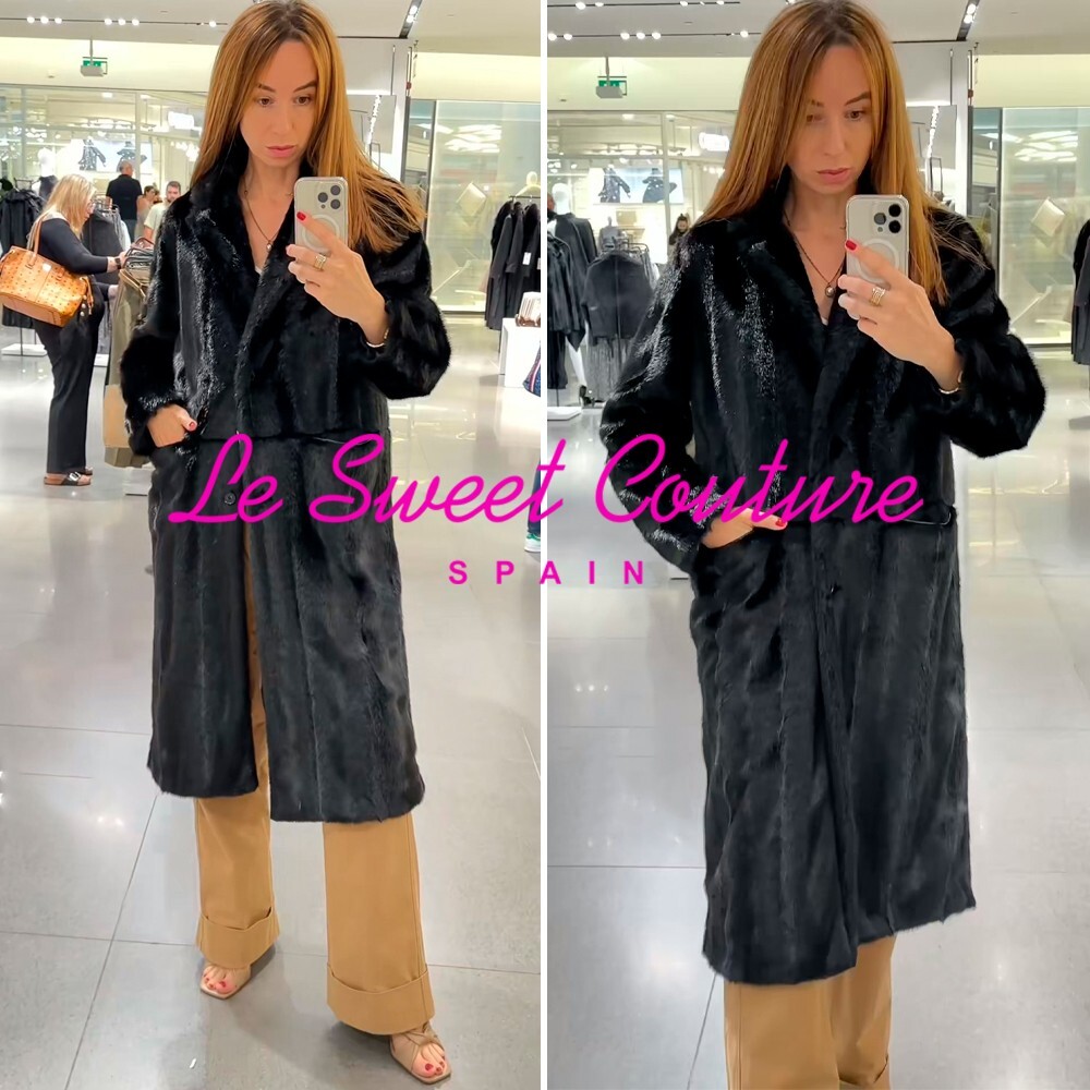 SALE! ZARA WOMAN NWT FW24 BLACK ZW COLLECTION FAUX FUR COAT