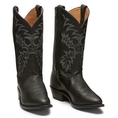 Pre-owned Tony Lama Segar 12" Round Toe Men's Boot In Black