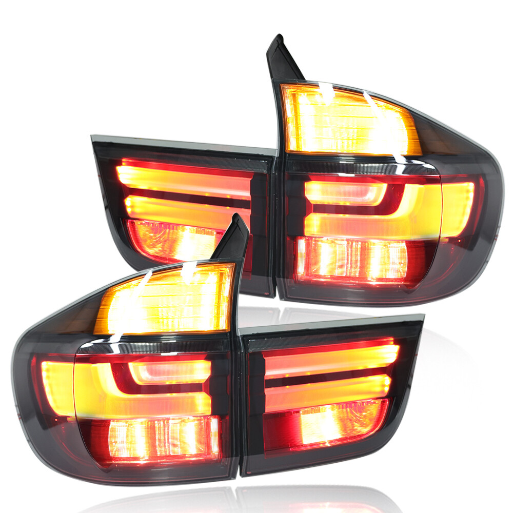 Pair LED Tail Lights For BMW X5 E70 2007-2013 Rear Brake