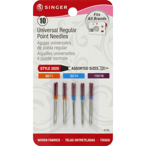 Singer Chenille Color Eye Needles 6/Pkg Sizes 22, 24, and 26