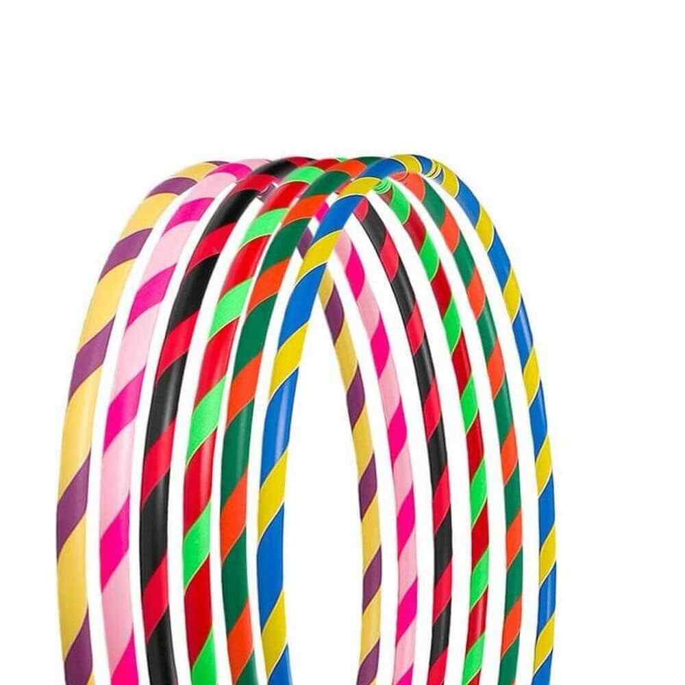 Bunter Hula Hoop Reifen, faltbar, 90, 95 or 100 cm Durchmesser, Hoopomania