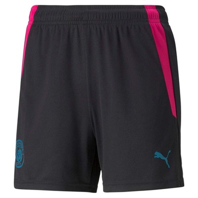 

Спортивные шорты Puma Manchester City Training женские черные повседневные 764581-12, Черный, Puma Manchester City Training Athletic Shorts