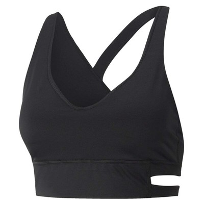

Женский черный повседневный бюстгальтер Puma Mid Impact Fashion Luxe Training Bra 52220501