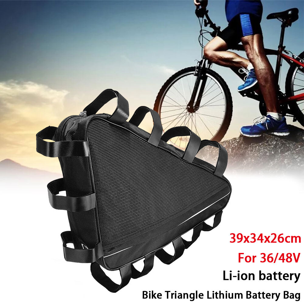 MTB Triangle Bag Electric Mountain Bike Cycle Li-Ion Battery Case Bicycle Fram