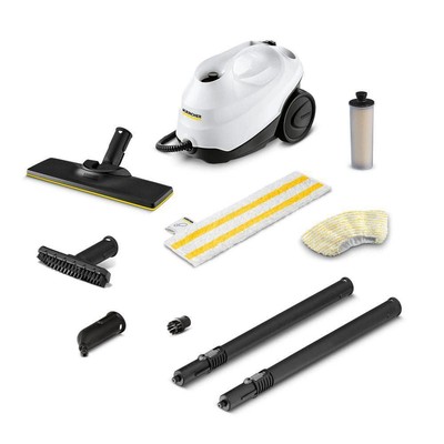 Karcher Steam Cleaner Multi-Purpose Corded Continuous Steam w/ Floor Attachments
