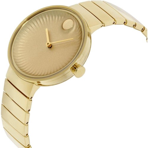 Pre-owned Movado Women's Edge 34mm Gold-tone Steel Bracelet Quartz Watch 3680014