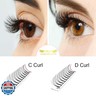 Premade Volume Eyelash Extensions 4D-D-0.07-9 Short Stem Premade Fans Eyelash Extensions Volume Lash Extensions .07 .10 Premade Volume Fans Pre made Lash Fans C D curl(4D-D-0.07,9mm)