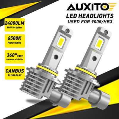 Upgrade HB3 9005 LED Headlight Bulb Conversion Kit 24000LM 6500K White High Beam