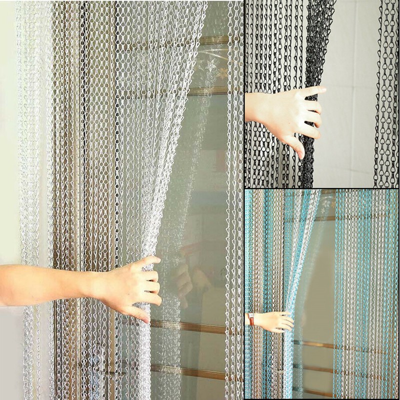 UK Metal Chain Insect Fly Door Curtain Screen Aluminium Pest Control 214 x 90CM eBay