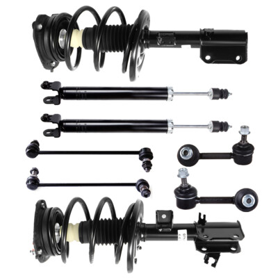 Fits 2007-2012 Nissan Altima Front Struts & Rear Shocks & Sway Bar Links Kit