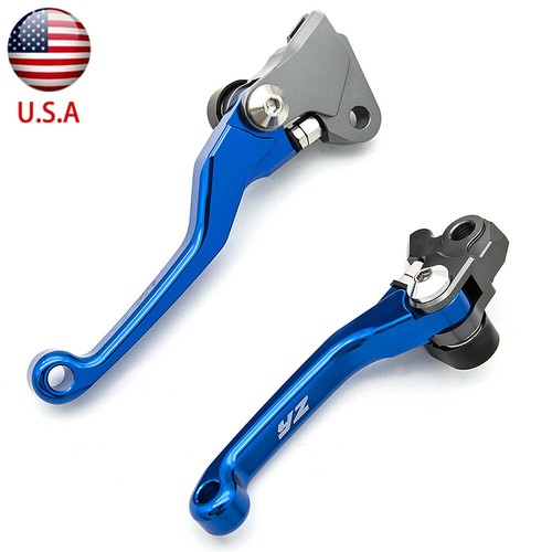 For YZ426F YZ450F 2001-2007 CNC Brake Clutch Levers YZ Logo Blue Aluminum Handle