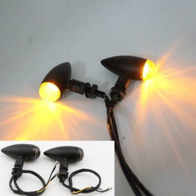 2x Bullet LED Turn Signal Light For Kawasaki Vulcan 1700 VN 1700 Voyager Vaquero