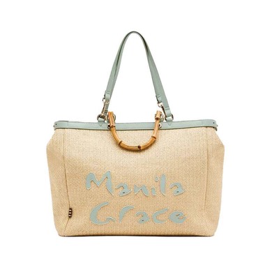 Pre-owned Manila Grace Original  Bag Talassa Female Light Blue - B284tu-ma113