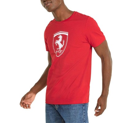 

Puma Sf Race Tonal Shield Graphic Crew Neck Футболка с коротким рукавом мужская красная Casua, Красный, Puma Sf Race Tonal Shield Graphic Crew Neck Short Sleeve T-Shirt