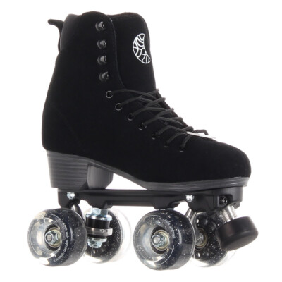 Luna Skates Rollschuhe Shadow Roller Derby Figure Kunstlauf EU40 UK6.5 schwarz