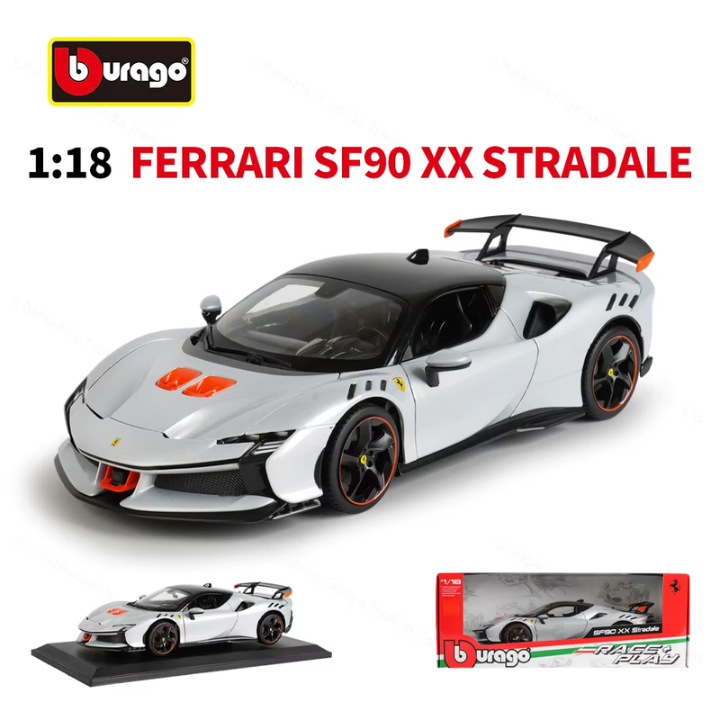 Bburago 1:18 Ferrari SF90 XX Stradale Sports Car Static Simulation