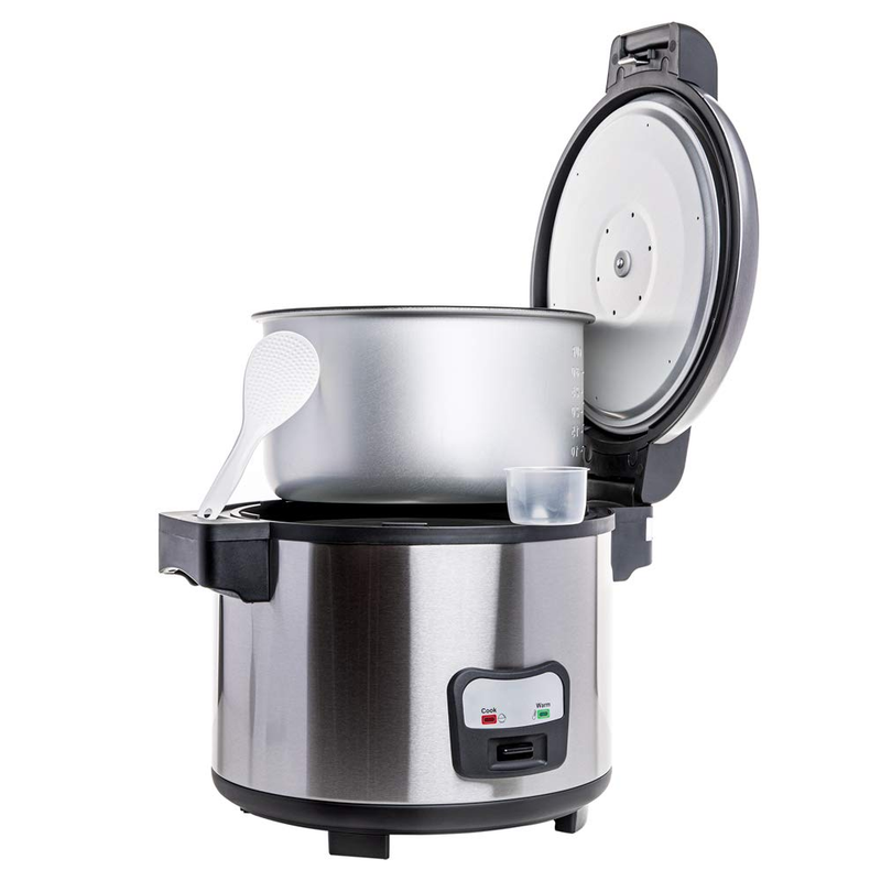 Commercial Rice Cooker and Warmer, 60 Cups Large Cooked (30 Cup Uncooked) Rice w
