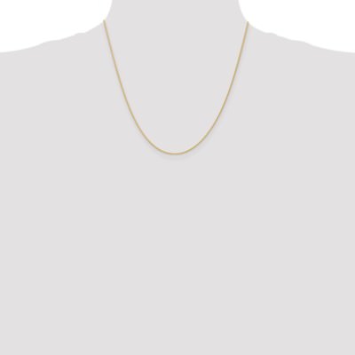 Pre-owned Superdealsforeverything Real 14kt Yellow Gold 1mm Parisian Wheat Chain; 20 Inch; Lobster Clasp
